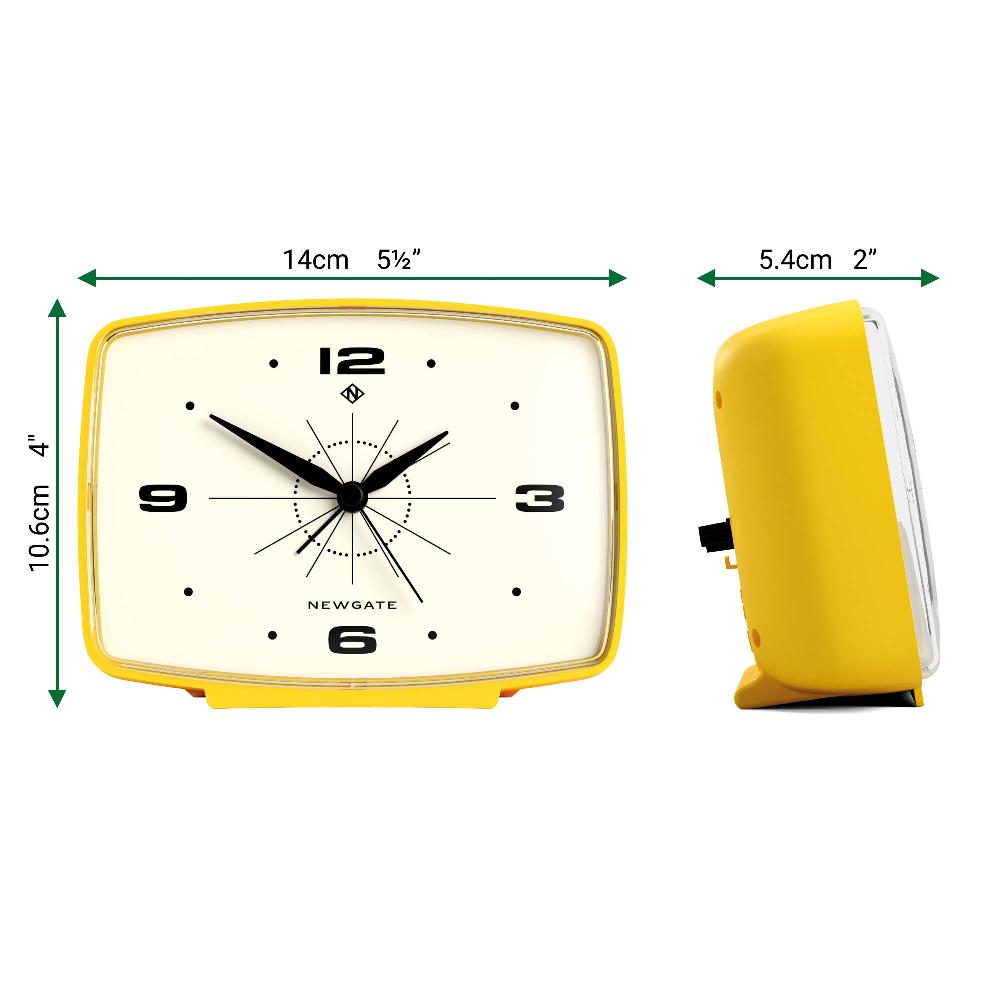 Newgate Watches Newgate Brooklyn Alarm Clock In Yellow