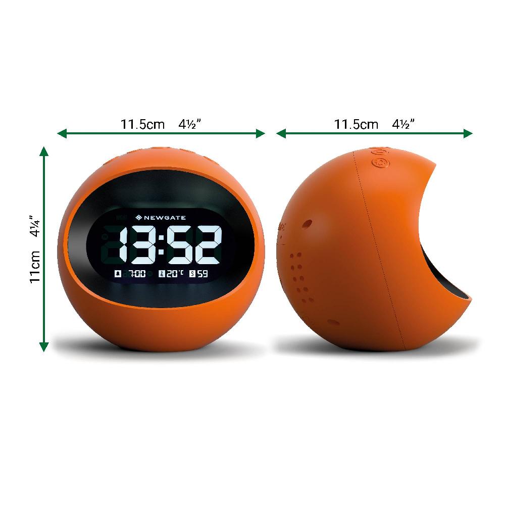 Newgate Watches Newgate Centre Of The Earth LCD Alarm In Orange