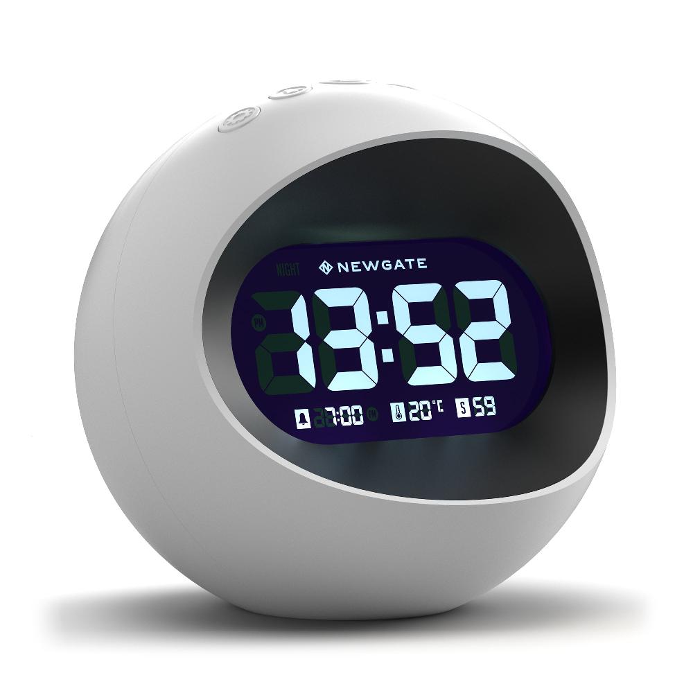 Newgate Watches Newgate Centre Of The Earth LCD Alarm In White