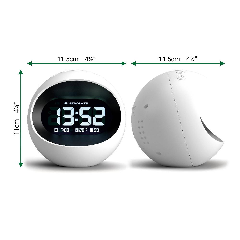 Newgate Watches Newgate Centre Of The Earth LCD Alarm In White