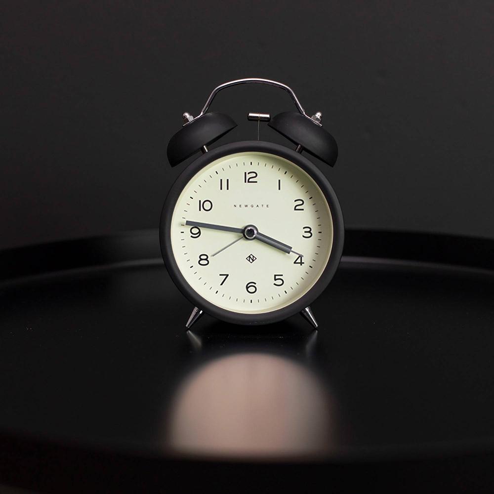 Newgate Watches Newgate Charlie Bell Alarm Clock In Black