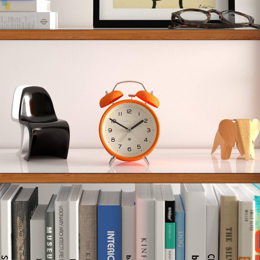 Newgate Watches Newgate Charlie Bell Alarm Clock In Orange