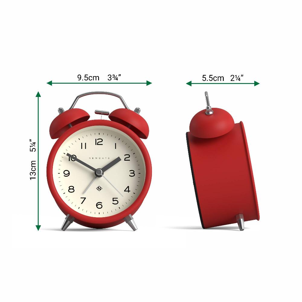Newgate Watches Newgate Charlie Bell Alarm Clock In Red