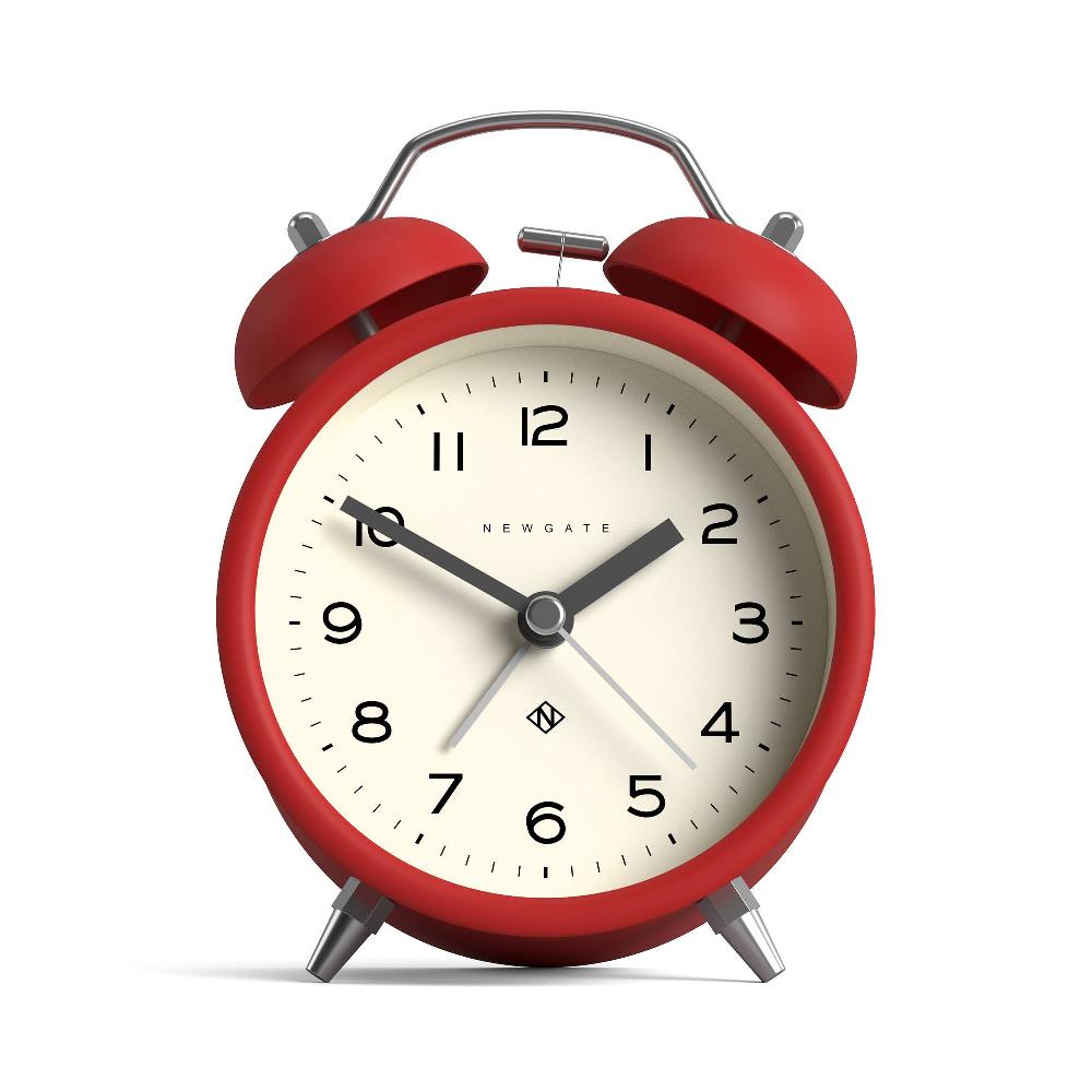 newgate watches Newgate Charlie Bell alarm clock in red