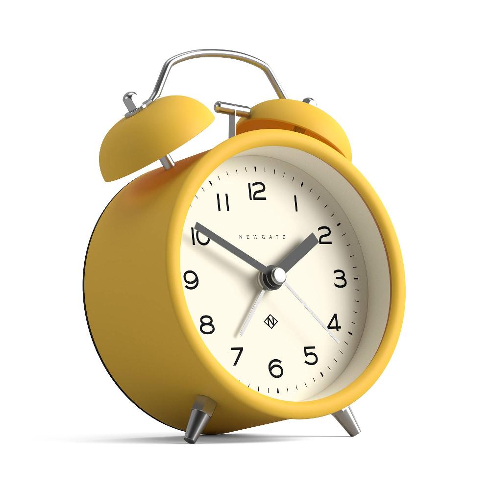 Newgate Watches Newgate Charlie Bell Alarm Clock In Yellow