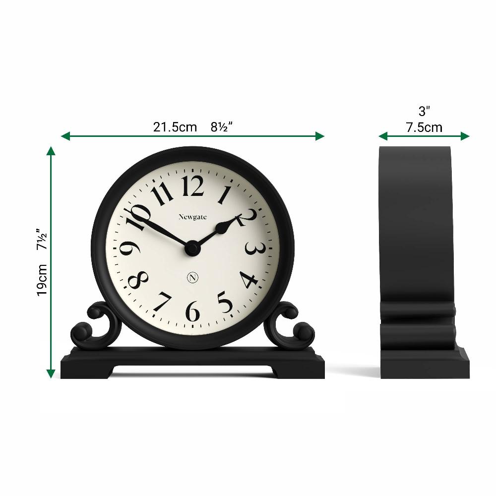 Newgate Watches Newgate Divisadero Mantel Clock In Black