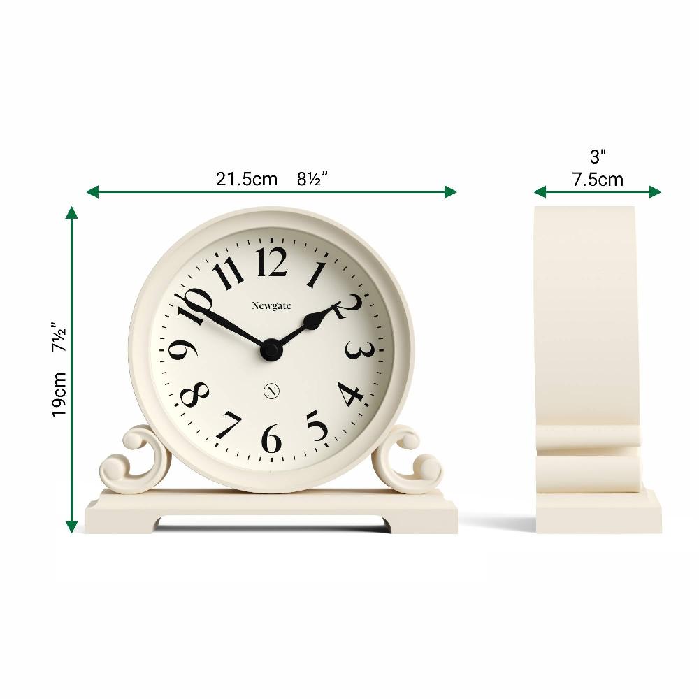 Newgate Watches Newgate Divisadero Mantel Clock In Cream