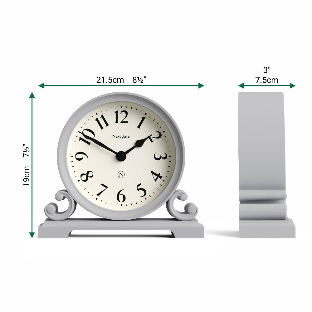 Newgate Watches Newgate Divisadero Mantel Clock In Grey