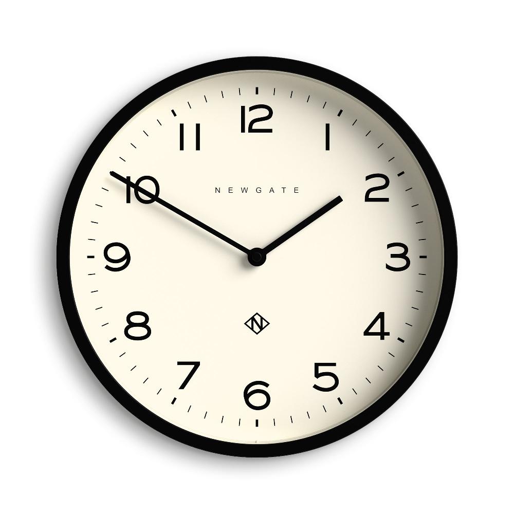 newgate watches Newgate Echo Number Four wall clock in black