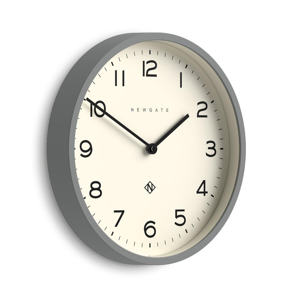 Newgate Watches Newgate Echo Number Four Wall Clock In Grey