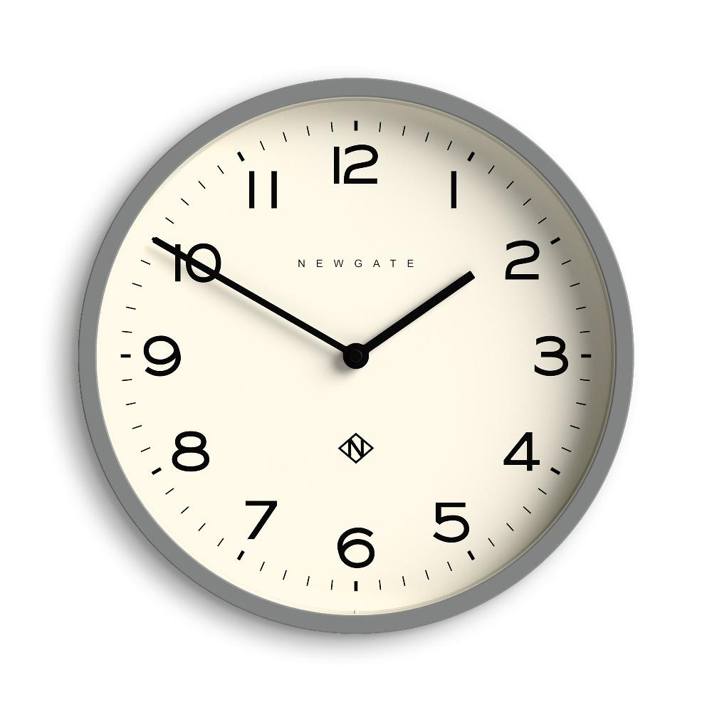 newgate watches Newgate Echo Number Four wall clock in grey