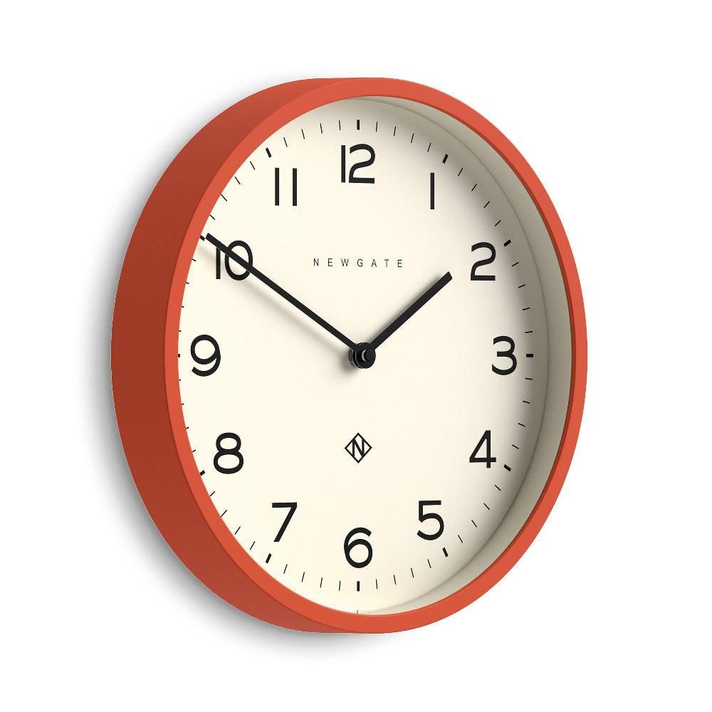 Newgate Watches Newgate Echo Number Four Wall Clock In Orange