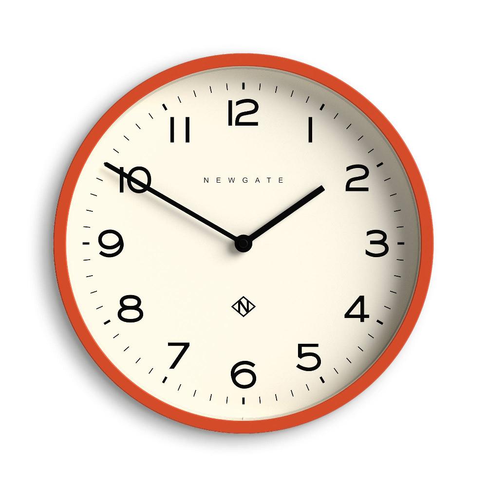 newgate watches Newgate Echo Number Four wall clock in orange
