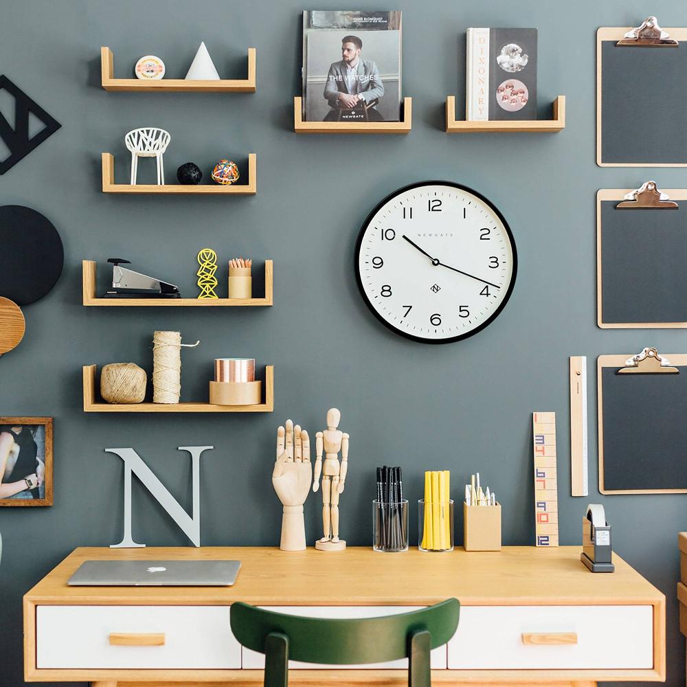 Newgate Watches Newgate Echo Number Three Wall Clock In Black