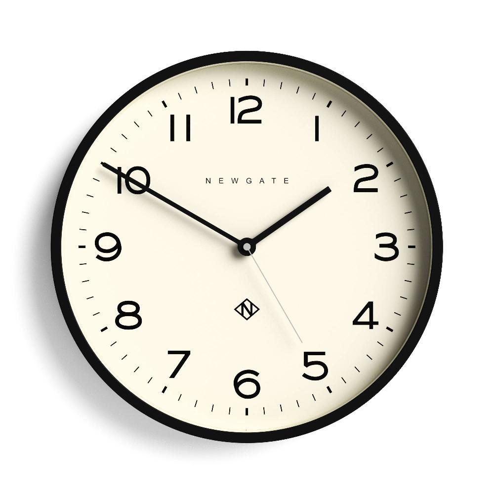 newgate watches Newgate Echo Number Three wall clock in black