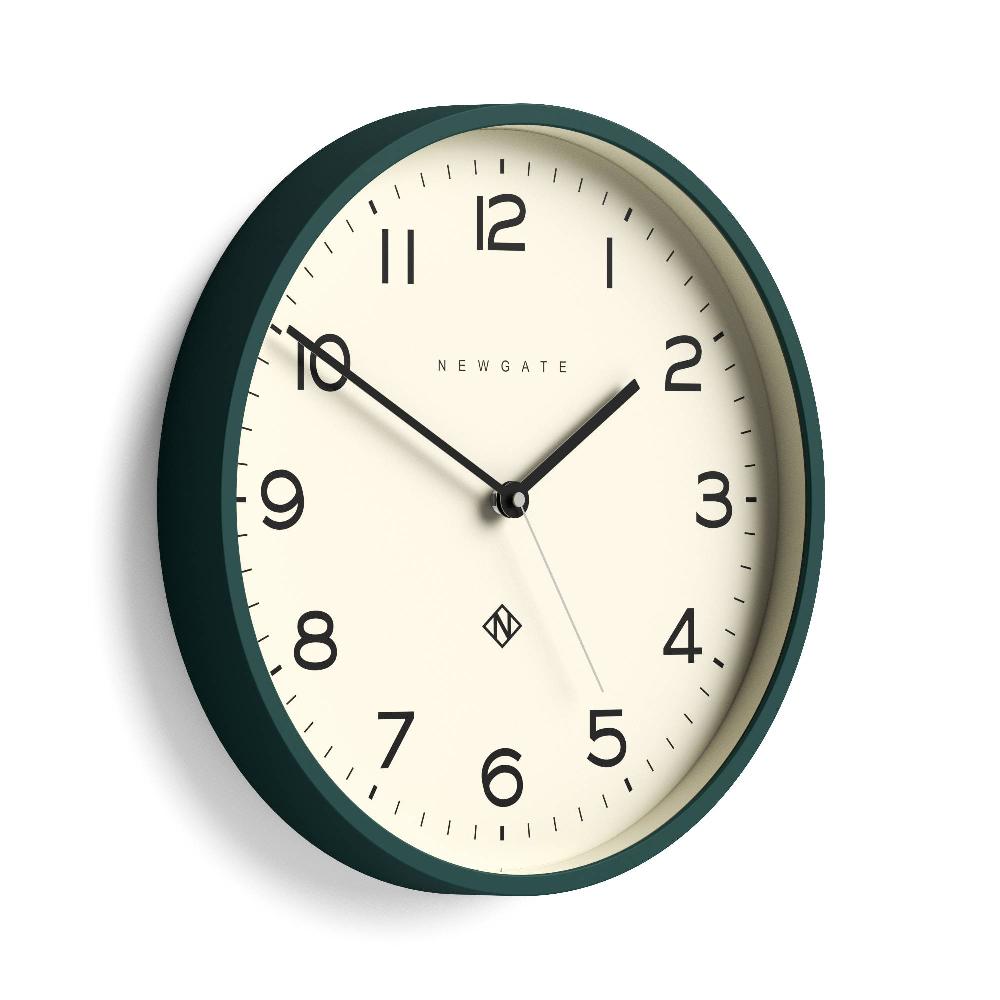 Newgate Watches Newgate Echo Number Three Wall Clock In Eden Green