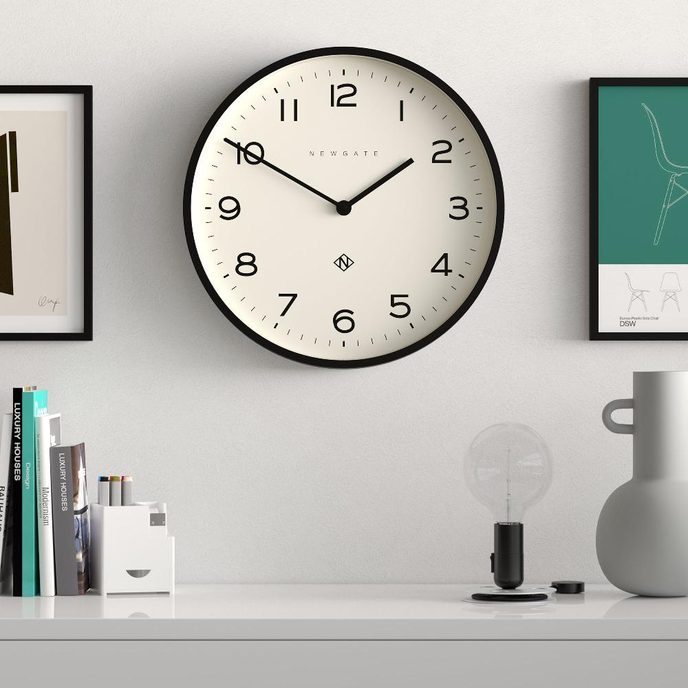 Newgate Watches Newgate Echo Number Two Wall Clock In Black