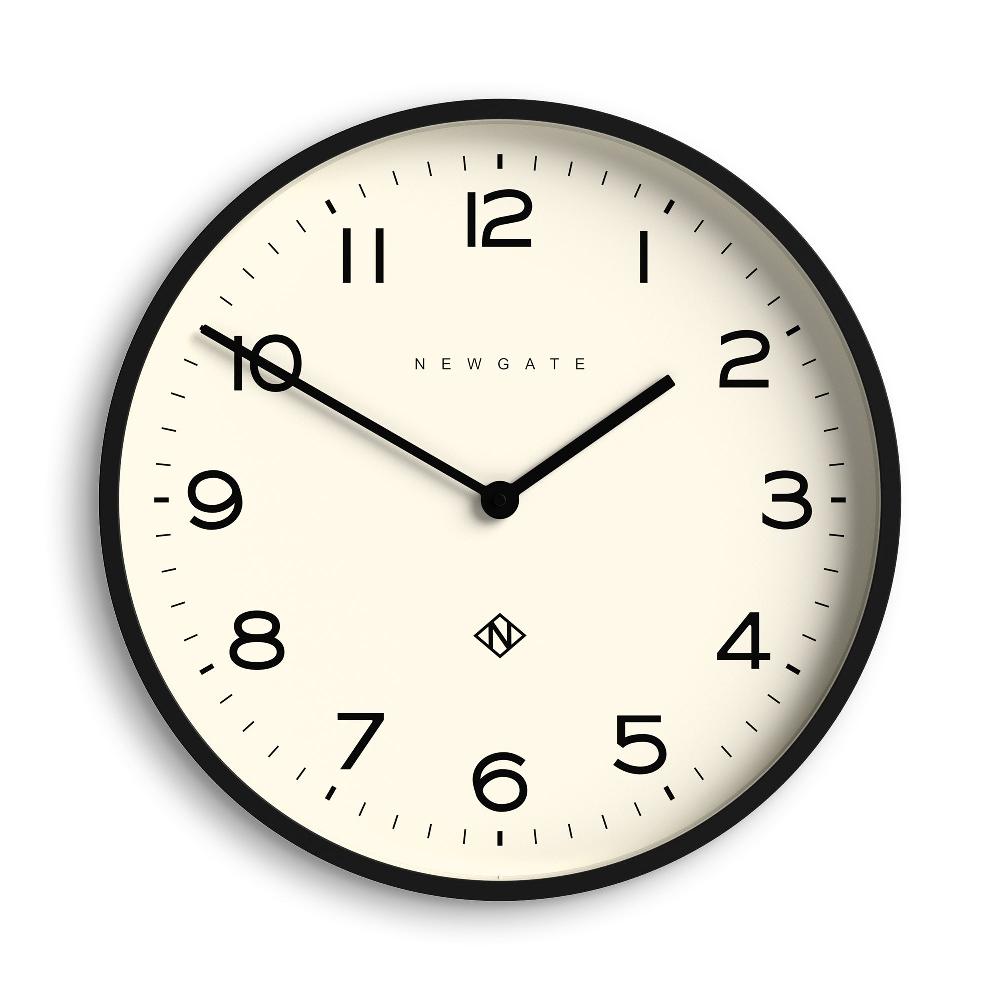 newgate watches Newgate Echo Number Two wall clock in black