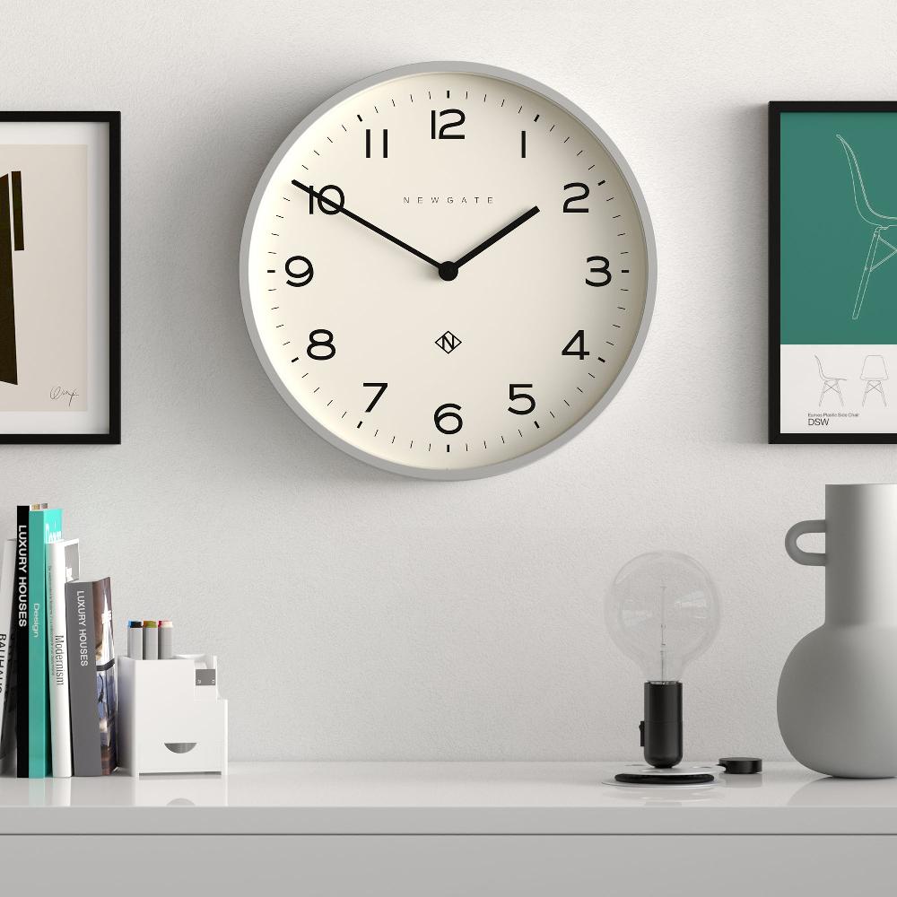 Newgate Watches Newgate Echo Number Two Wall Clock In Grey