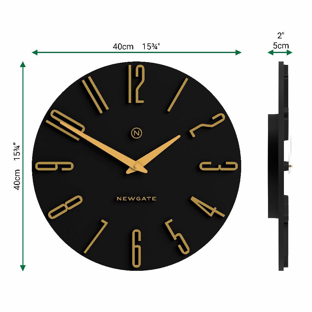 Newgate Watches Newgate Empire State Wall Clock In Black