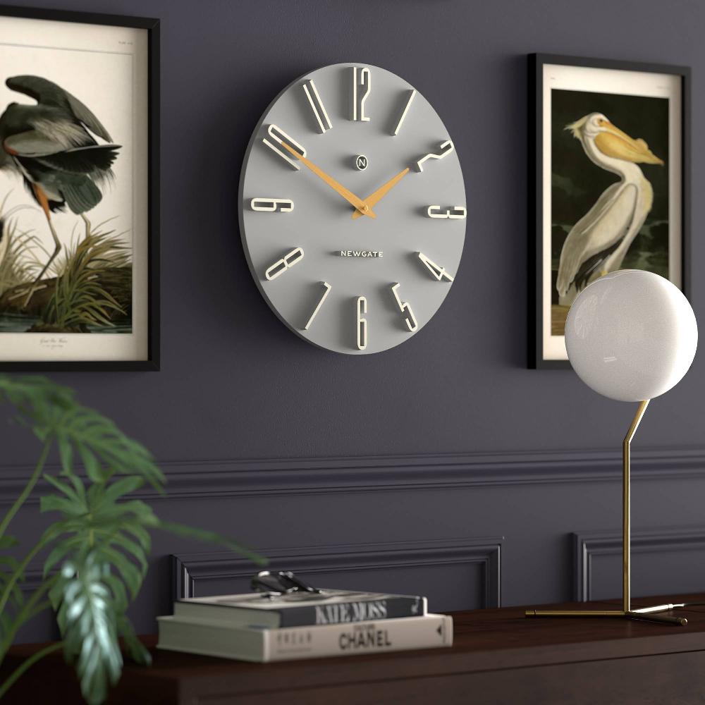 Newgate Watches Newgate Empire State Wall Clock In Grey