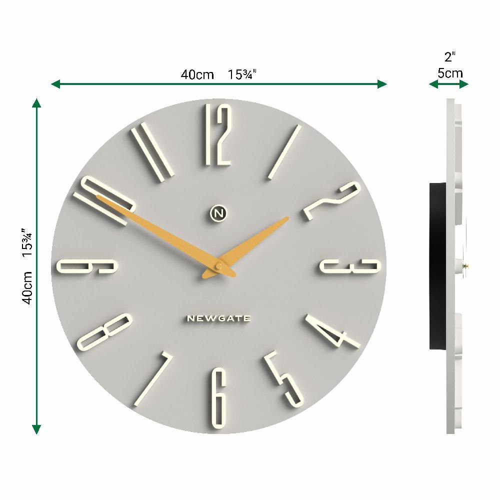 Newgate Watches Newgate Empire State Wall Clock In Grey