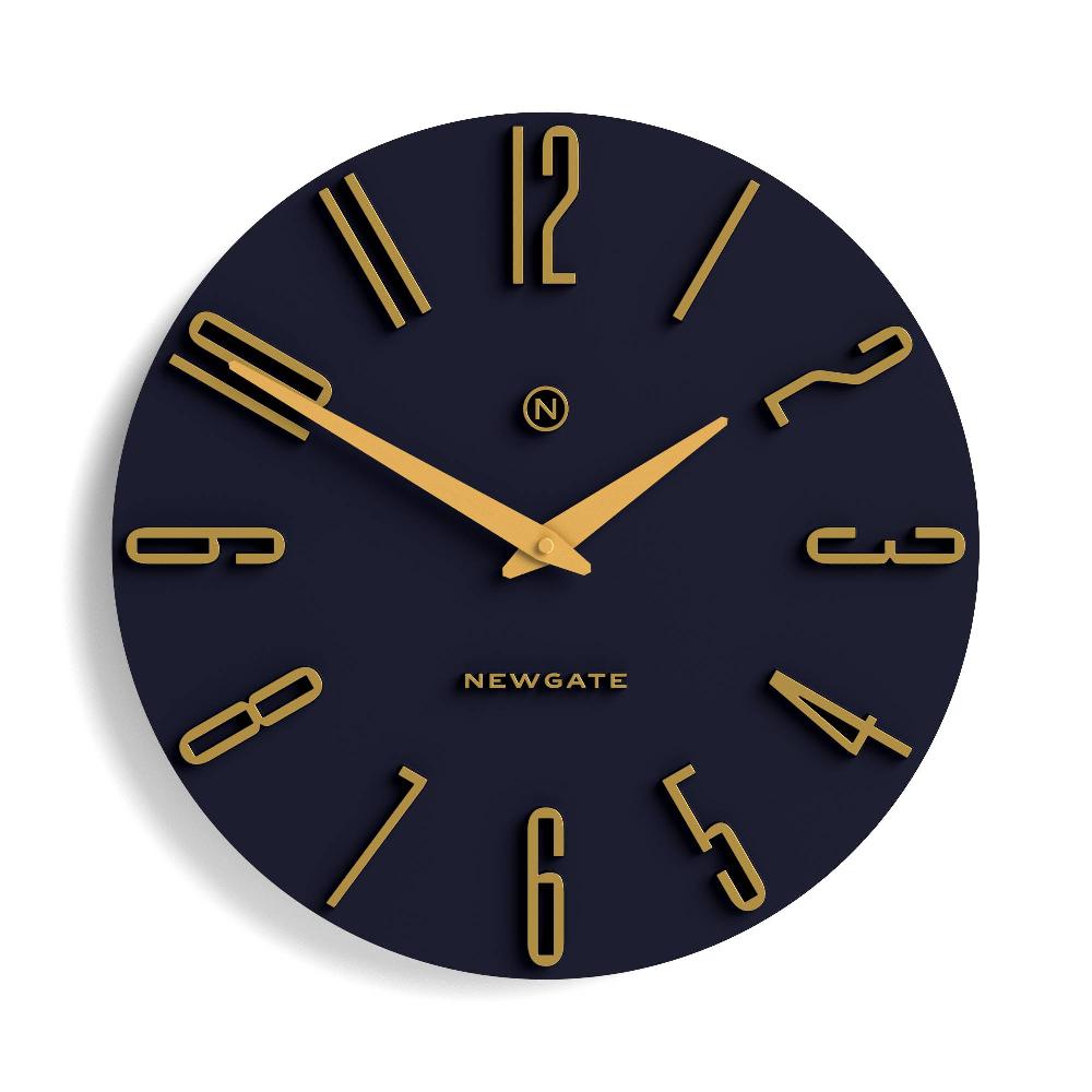 newgate watches Newgate Empire State wall clock in petrol blue