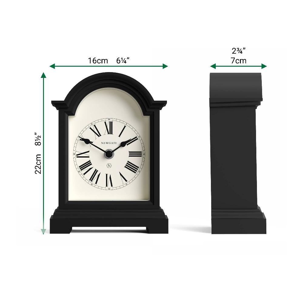 Newgate Watches Newgate Fillmore Mantel Clock In Black