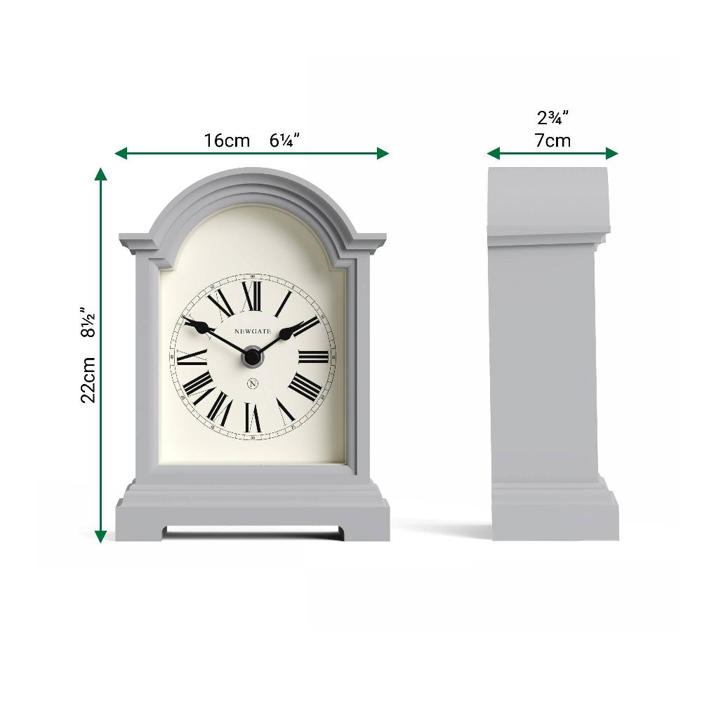 Newgate Watches Newgate Fillmore Mantel Clock In Grey