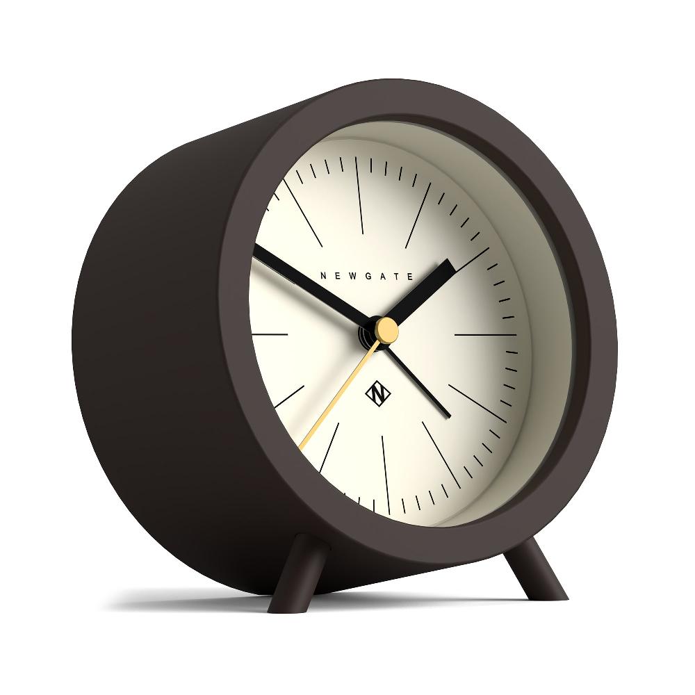 Newgate Watches Newgate Fred Alarm Clock In Brown And Cream