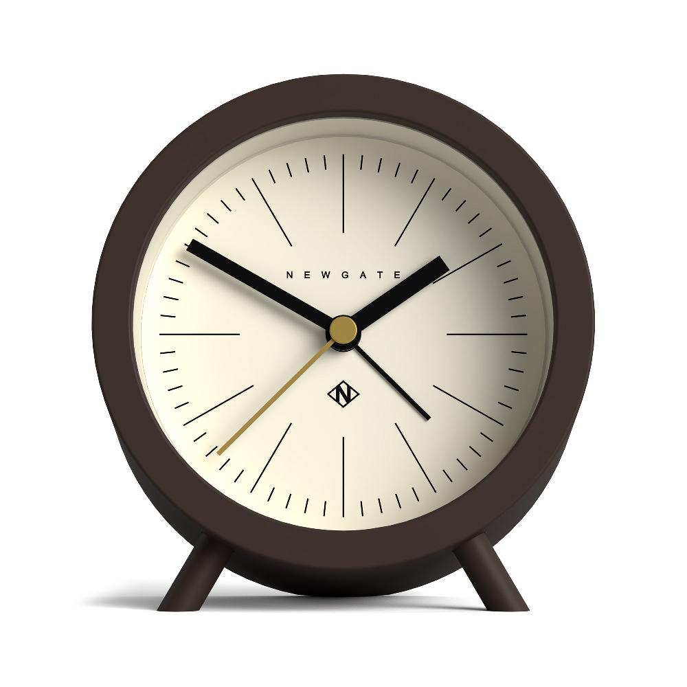 newgate watches Newgate Fred alarm clock in brown and cream