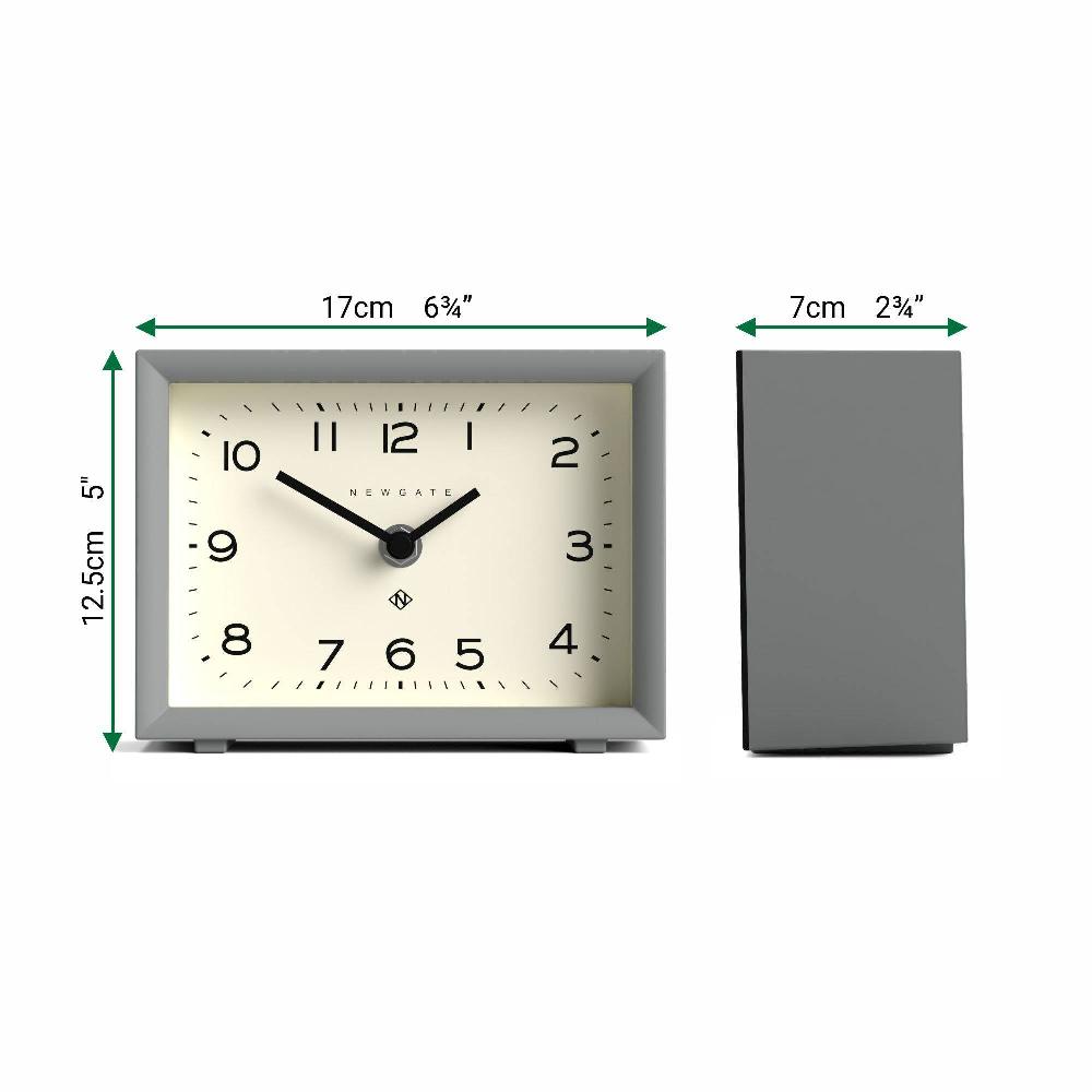 Newgate Watches Newgate Henry Mantel Clock In Posh Grey