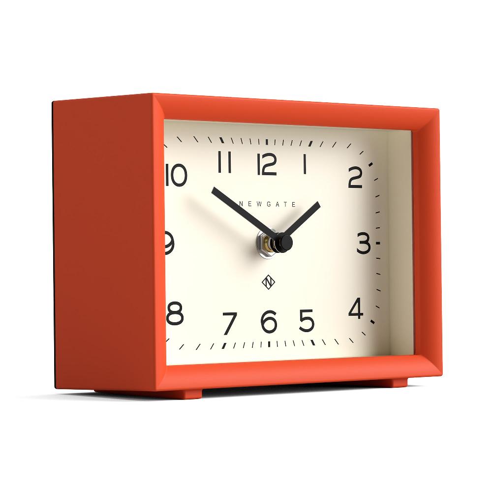 Newgate Watches Newgate Henry Mantel Clock In Pumpkin Orange