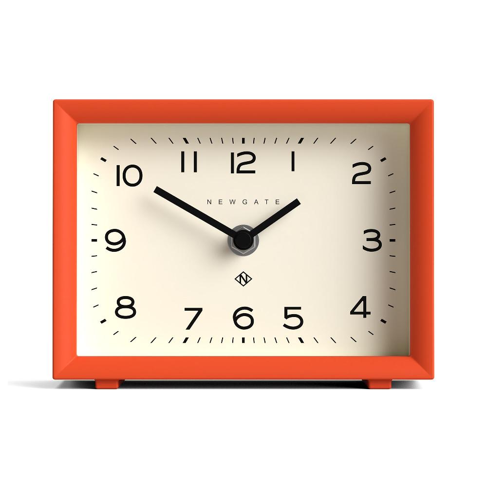 newgate watches Newgate Henry mantel clock in pumpkin orange