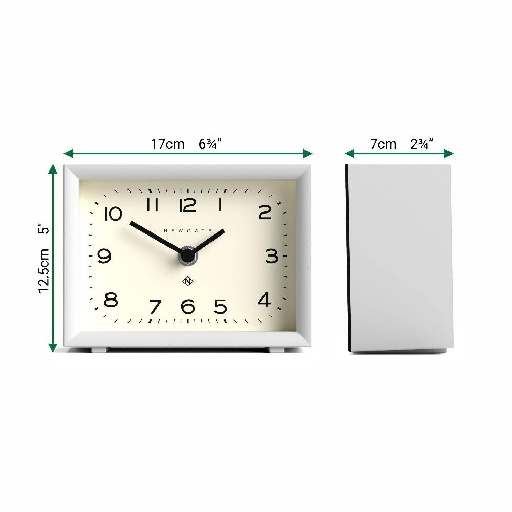 Newgate Watches Newgate Henry Mantel Clock In White