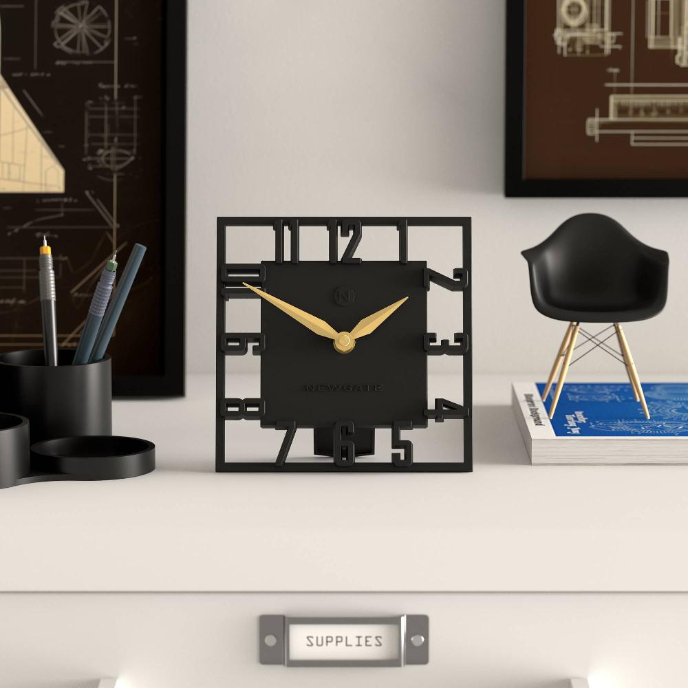 Newgate Watches Newgate Highline Mantel Clock In Black