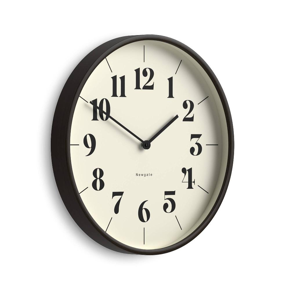 Newgate Watches Newgate Hopscotch Wall Clock In Dark Plywood