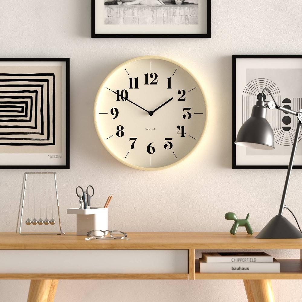 Newgate Watches Newgate Hopscotch Wall Clock In Pale Plywood