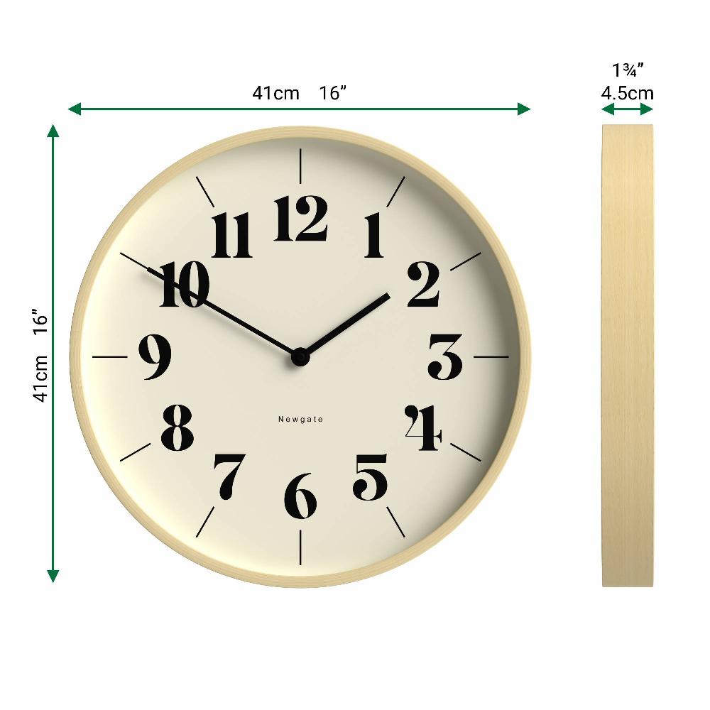 Newgate Watches Newgate Hopscotch Wall Clock In Pale Plywood