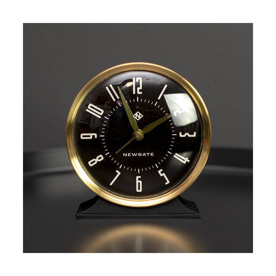 Newgate Watches Newgate Hotel Alarm Clock In Black And Brass