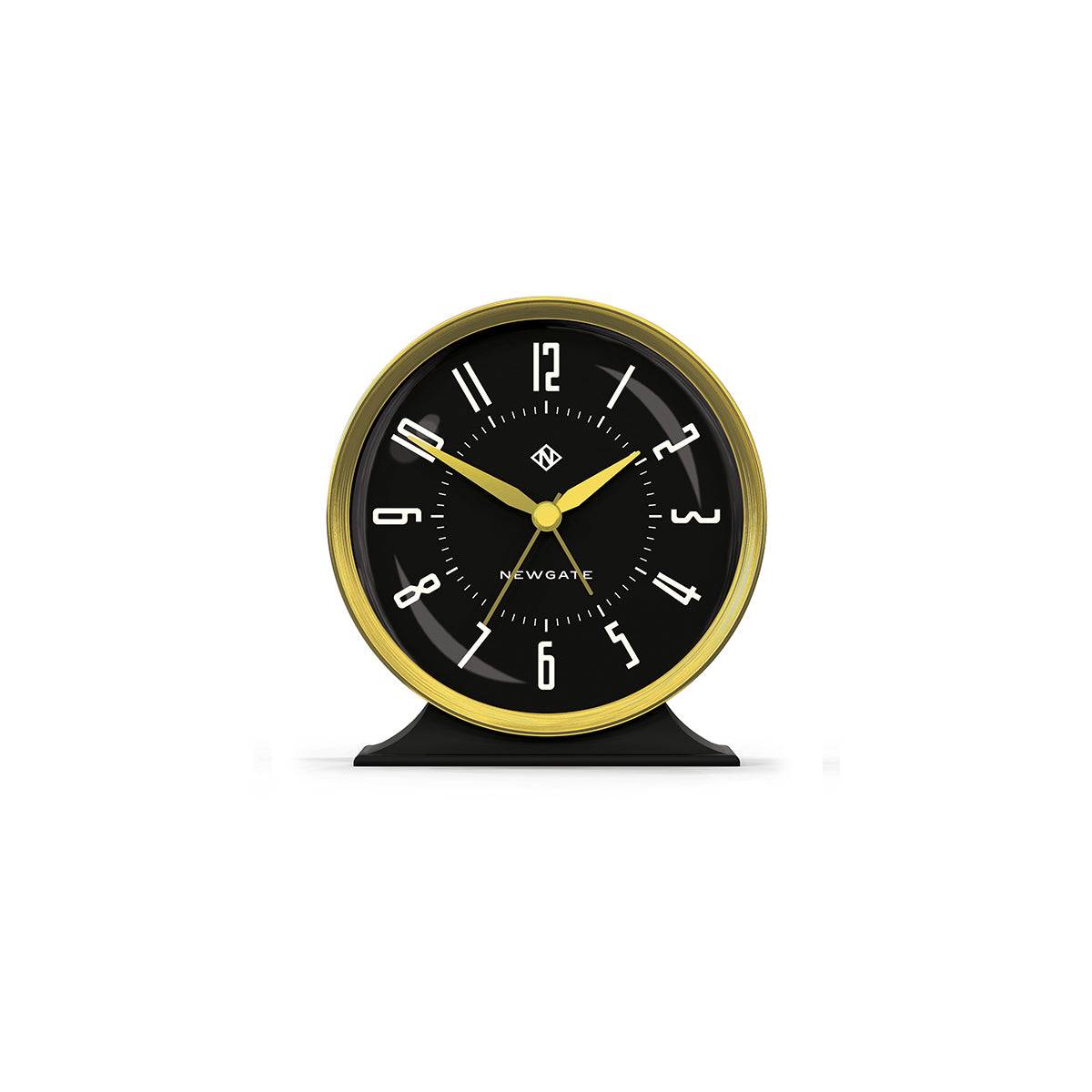newgate watches Newgate Hotel alarm clock in black and brass