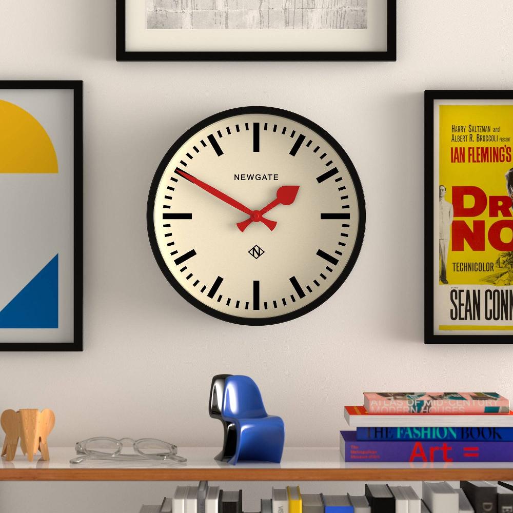 Newgate Watches Newgate Luggage Wall Clock In Black