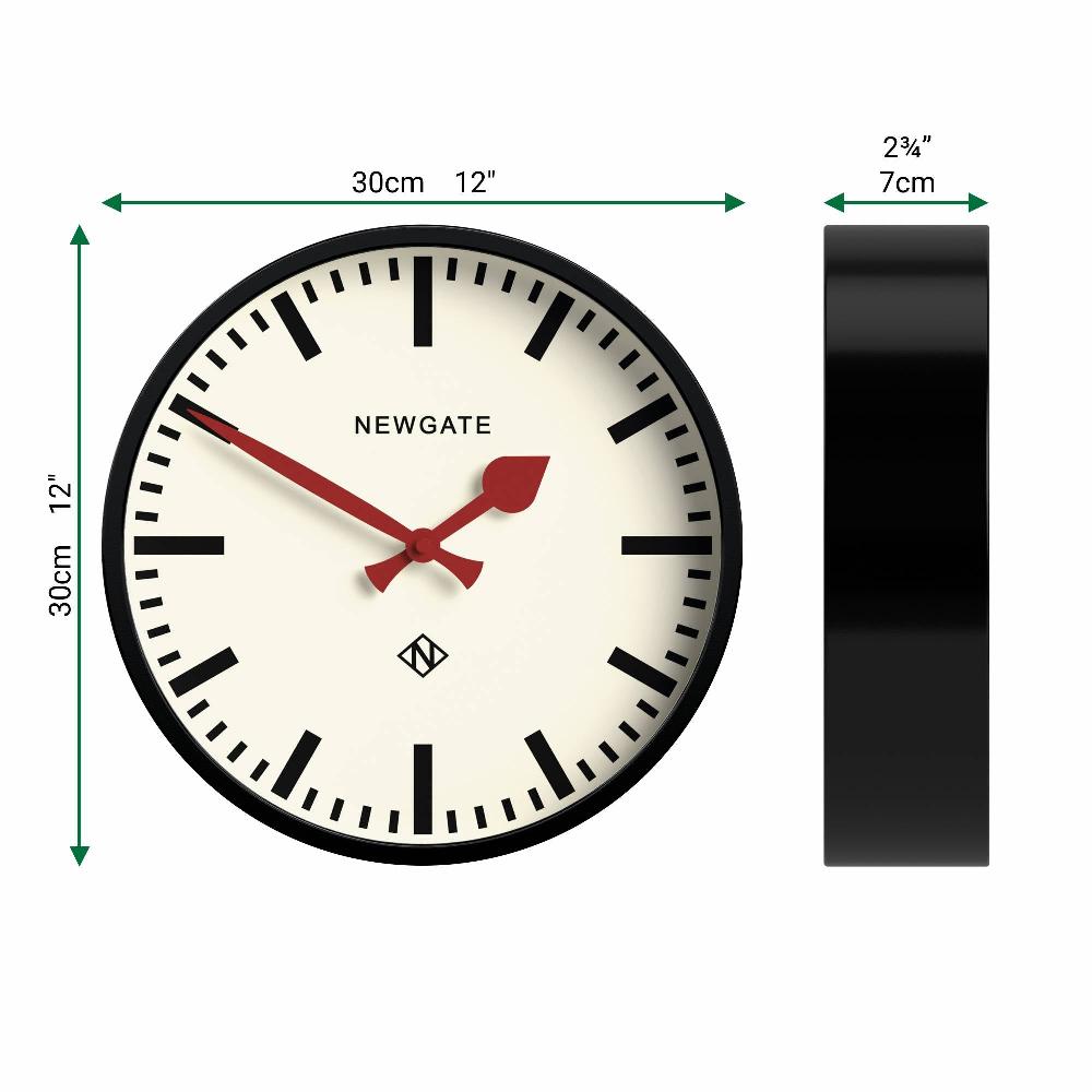 Newgate Watches Newgate Luggage Wall Clock In Black