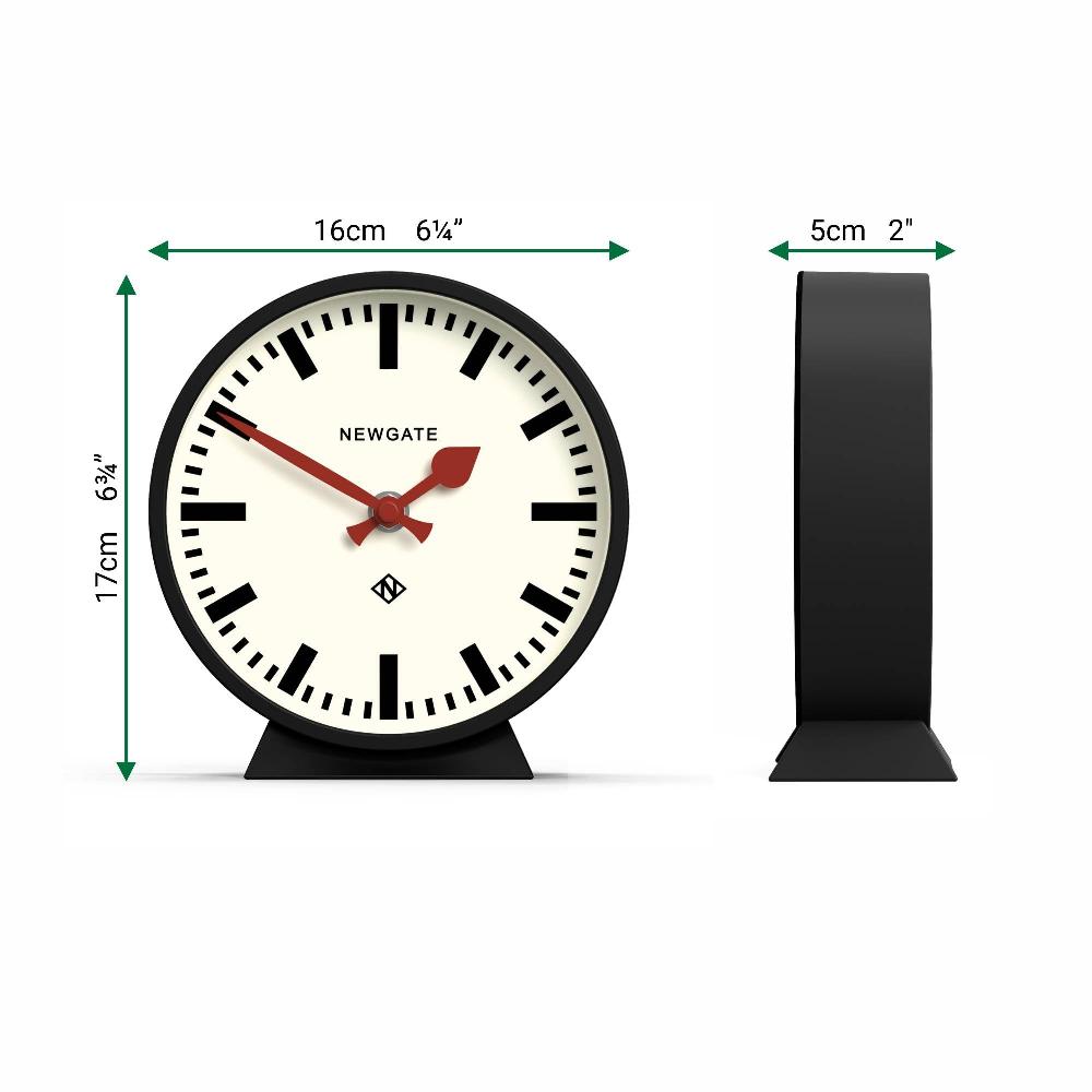 Newgate Watches Newgate M Mantel Railway Clock In Black