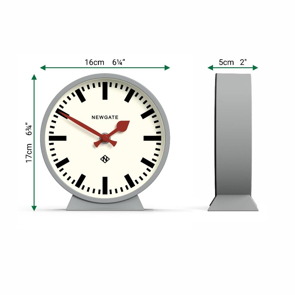Newgate Watches Newgate M Mantel Railway Clock In Grey