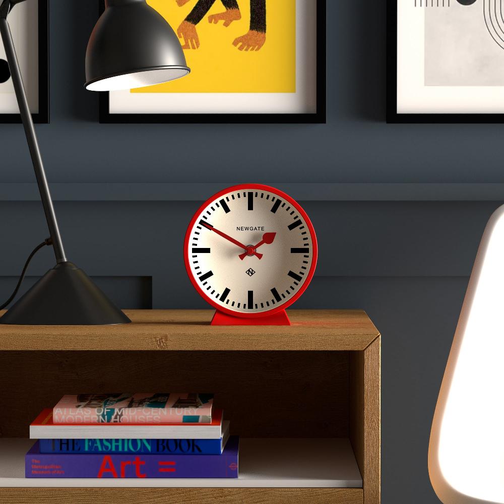 Newgate Watches Newgate M Mantel Railway Clock In Red