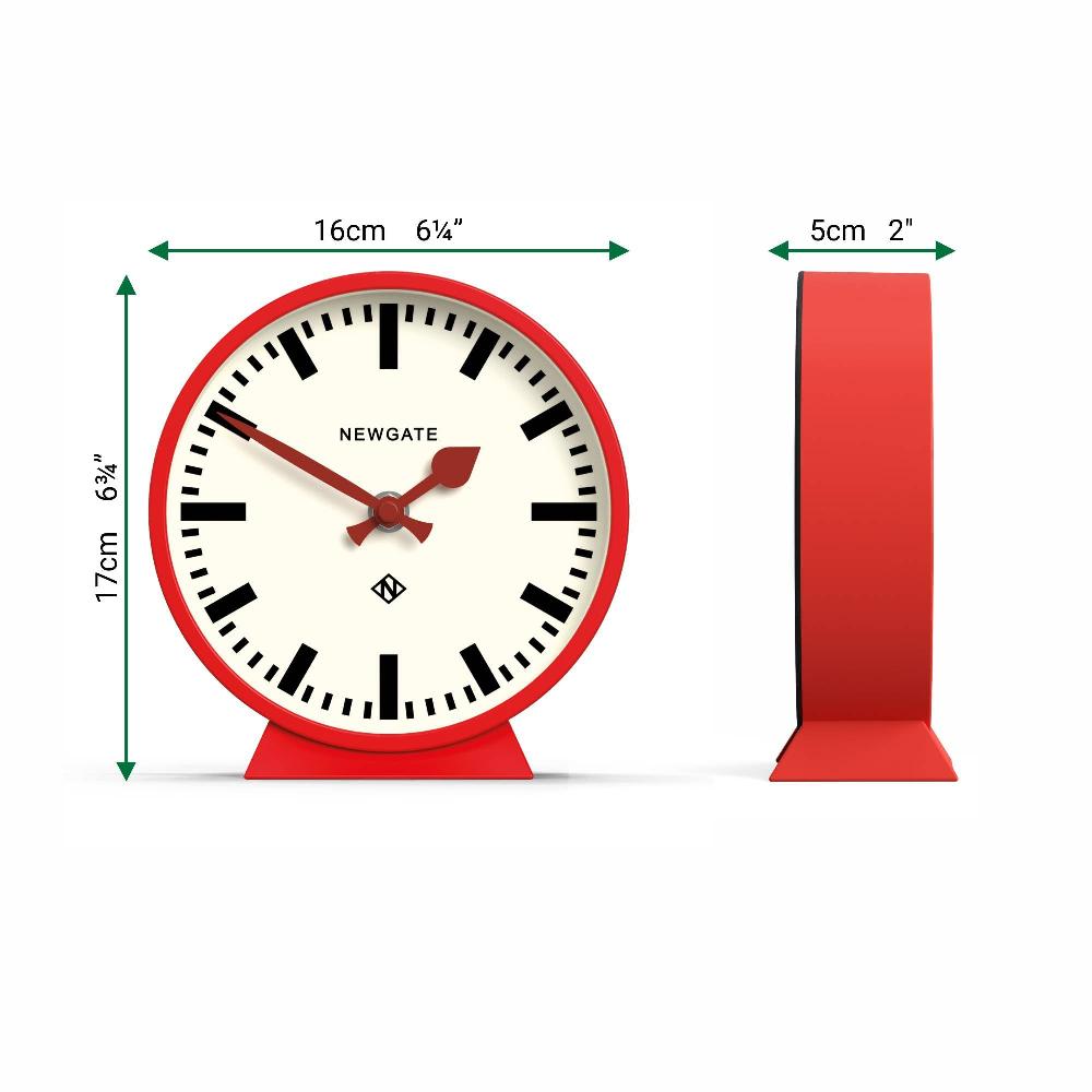 Newgate Watches Newgate M Mantel Railway Clock In Red