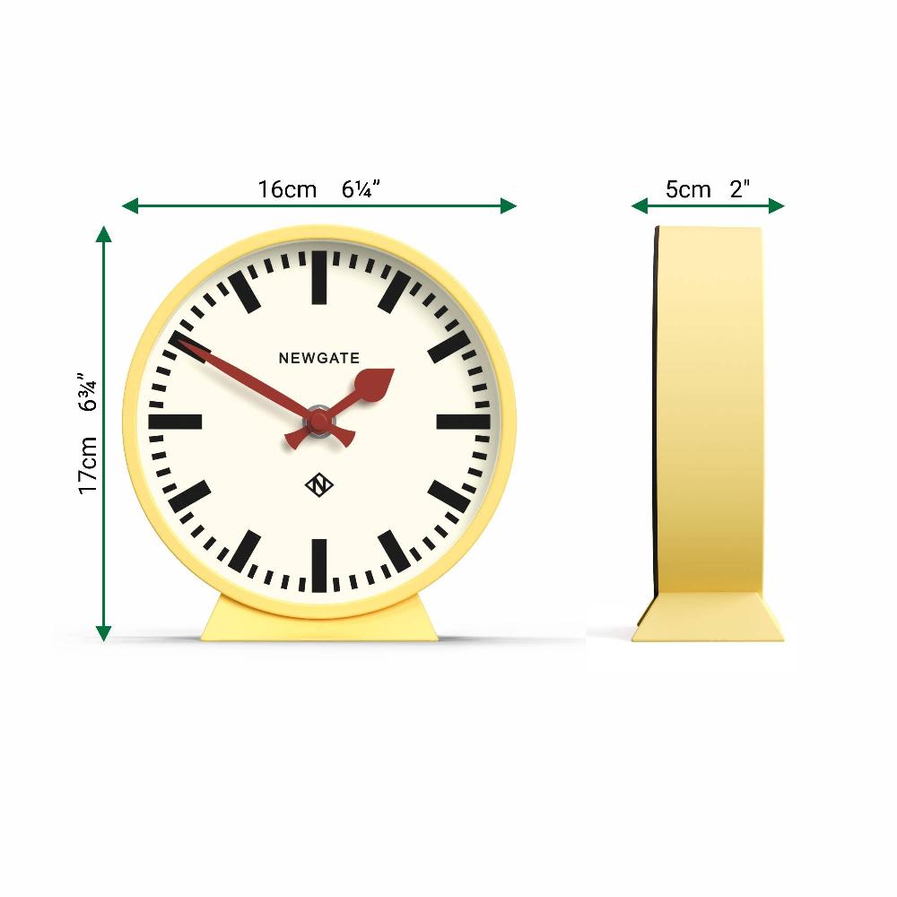 Newgate Watches Newgate M Mantel Railway Clock In Yellow