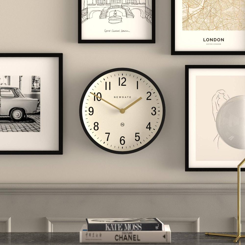 Newgate Watches Newgate Master Edwards Wall Clock In Black