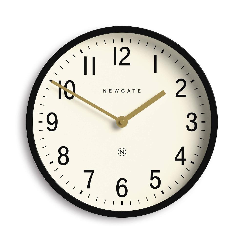 newgate watches Newgate Master Edwards wall clock in black